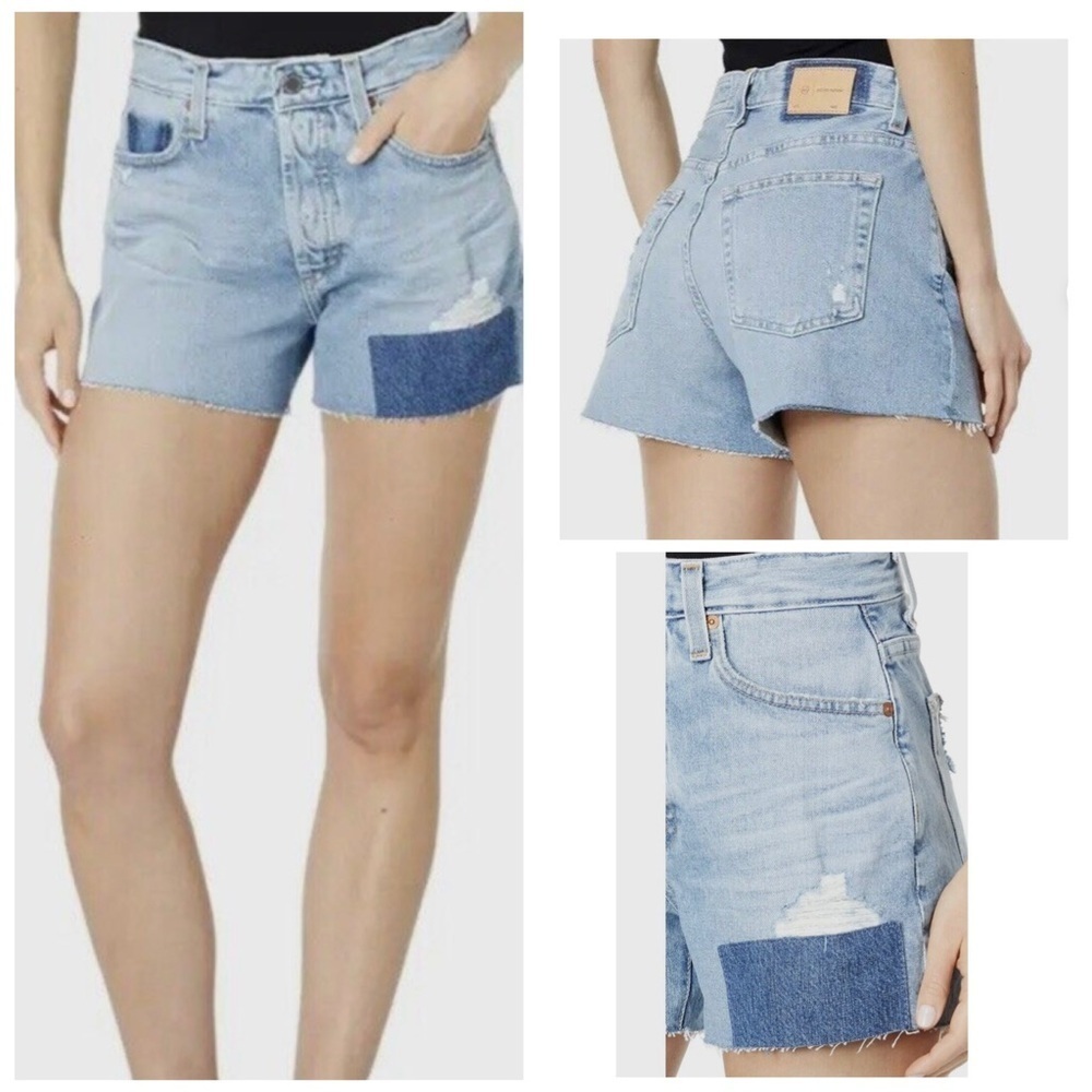 NWT AG Adriano Goldschmied Alexxis High Waist Wedgie Cutoff Denim Shorts